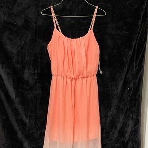 Peach Ombré Maxi Dress